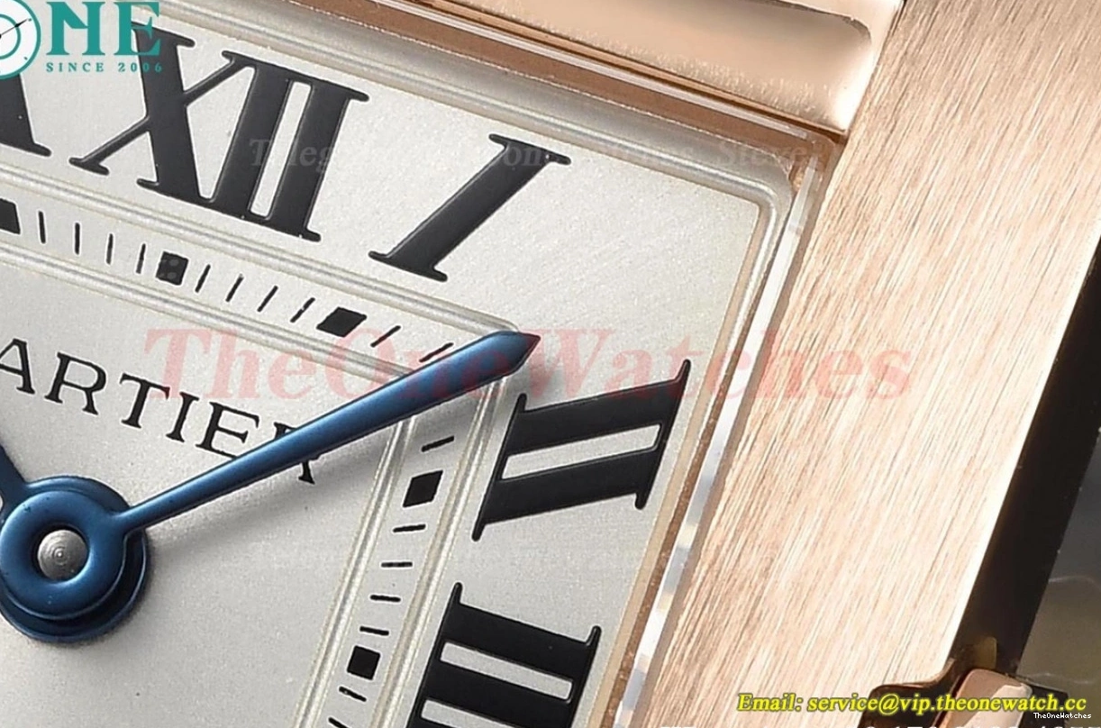 Silver 21.2mm RG Tank Blue Quartz Dial LE 8848F Française 0304